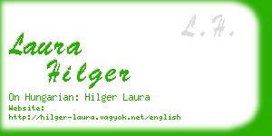 laura hilger business card